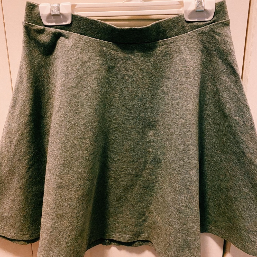 Gray Skater Skirt